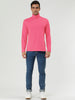 Solid Color Turtleneck Pullover Long Sleeve Shirt