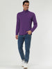 Solid Color Turtleneck Pullover Long Sleeve Shirt
