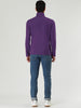 Solid Color Turtleneck Pullover Long Sleeve Shirt
