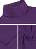 Solid Color Turtleneck Pullover Long Sleeve Shirt