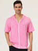 Lightweight Solid Color Zip Up Short Sleeve Hoodies
