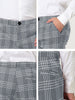 Formal Plaid Printed Business Checked Dress Pants