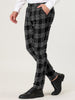 Formal Plaid Printed Business Checked Dress Pants