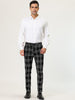 Formal Plaid Printed Business Checked Dress Pants