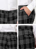 Formal Plaid Printed Business Checked Dress Pants