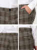 Formal Plaid Printed Business Checked Dress Pants