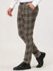 Formal Plaid Printed Business Checked Dress Pants