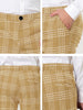 Formal Plaid Printed Business Checked Dress Pants