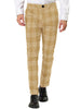 Formal Plaid Printed Business Checked Dress Pants