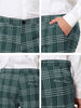 Formal Plaid Printed Business Checked Dress Pants