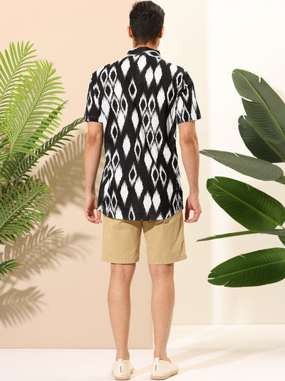 Casual Lapel Summer Beach Hawaiian Printed Shirt