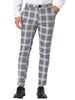 Classic Plaid Dress Pants Chino Business Trousers