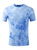 Chic Knit Tie Dye Round Neck Short Sleeve T-shirt