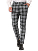 Skinny Casual Checkered Business Plaid Dress Pants