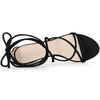 Perphy Chunky Heels Strappy Lace Up Sandals