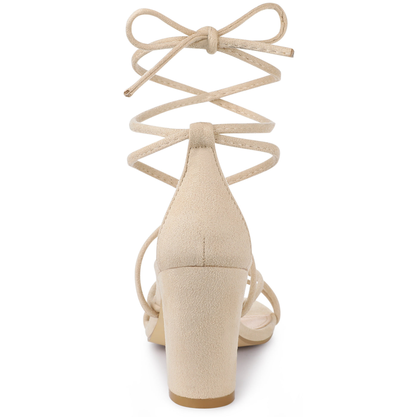 Bublédon Chunky Heels Strappy Lace Up Sandals