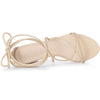Perphy Chunky Heels Strappy Lace Up Sandals
