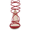 Perphy Chunky Heels Strappy Lace Up Sandals