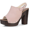 Perphy Slingback Platform Chunky High Heel Sandals
