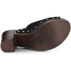 Perphy Open Toe Platform Chunky Heel Slides Mules