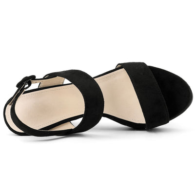 Perphy Platform Slingback Block Heeled Sandals