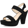 Perphy Platform Slingback Block Heeled Sandals