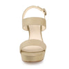 Perphy Platform Slingback Block Heeled Sandals