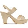 Perphy Platform Slingback Block Heeled Sandals