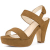 Perphy Platform Slingback Block Heeled Sandals