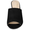Perphy Slide Heels Mules Slip on Block Heel Sandals