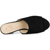 Perphy Slide Heels Mules Slip on Block Heel Sandals