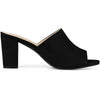 Perphy Slide Heels Mules Slip on Block Heel Sandals