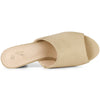 Perphy Slide Heels Mules Slip on Block Heel Sandals