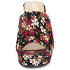 Perphy Platform Floral Chunky Heel Slides Mules