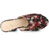 Perphy Platform Floral Chunky Heel Slides Mules