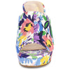 Perphy Platform Floral Chunky Heel Slides Mules