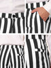 Casual Skinny Color Block Pencil Dress Striped Pants