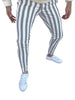 Casual Skinny Color Block Pencil Dress Striped Pants