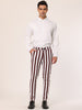 Casual Skinny Color Block Pencil Dress Striped Pants