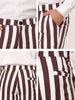 Casual Skinny Color Block Pencil Dress Striped Pants