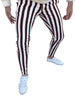 Casual Skinny Color Block Pencil Dress Striped Pants