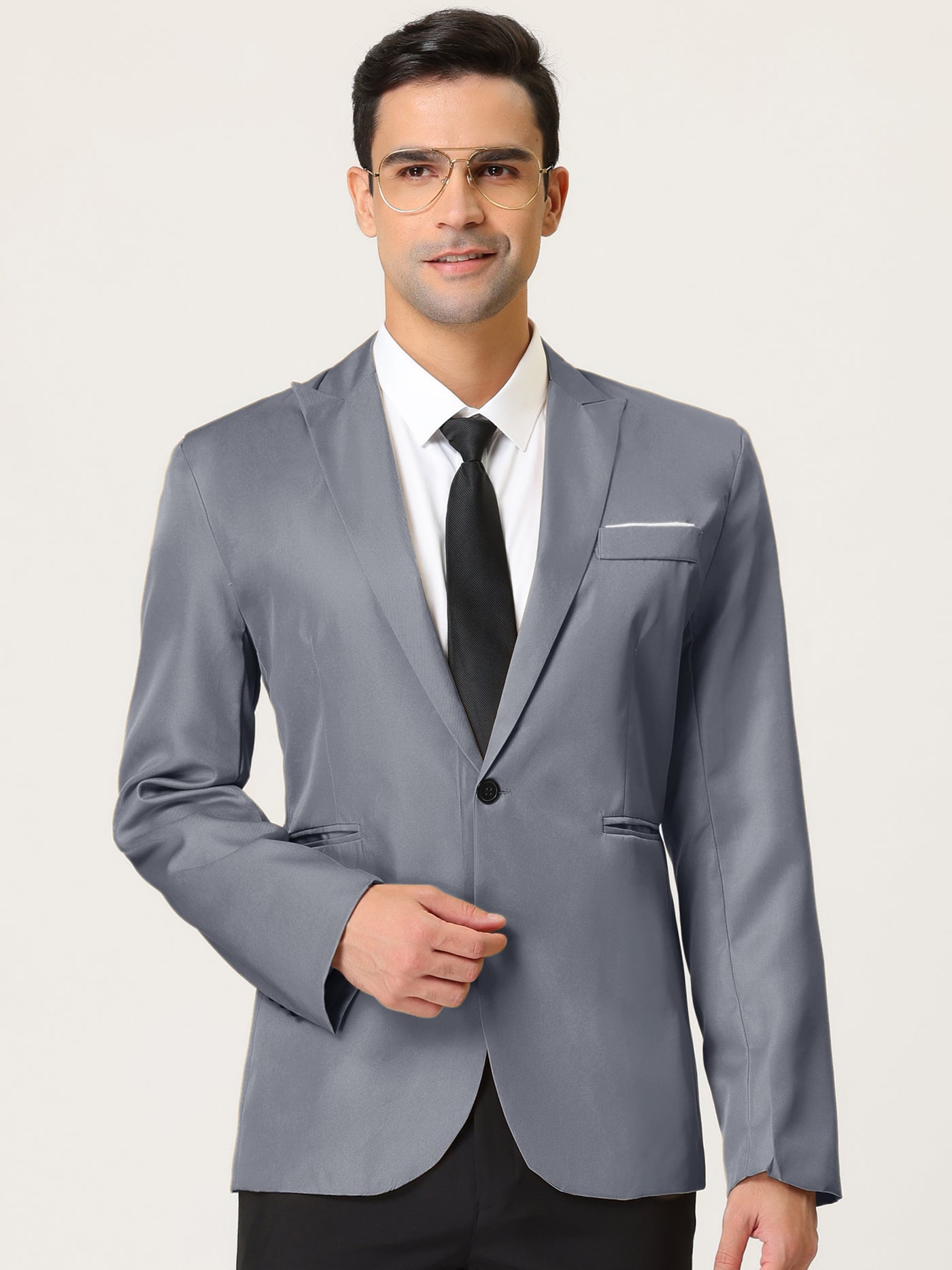 Bublédon Single Breasted One Button Dress Suit Formal Blazer