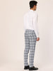 Casual Flat Front Skinny Check Dress Plaid Pants