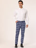 Casual Flat Front Skinny Check Dress Plaid Pants