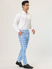 Plaid Color Block Flat Front Business Dress Pants