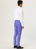 Plaid Color Block Flat Front Business Dress Pants