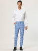Plaid Color Block Flat Front Business Dress Pants