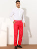Trendy Flat Front Solid Color Skinny Business Pants
