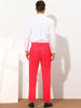Trendy Flat Front Solid Color Skinny Business Pants