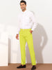 Trendy Flat Front Solid Color Skinny Business Pants